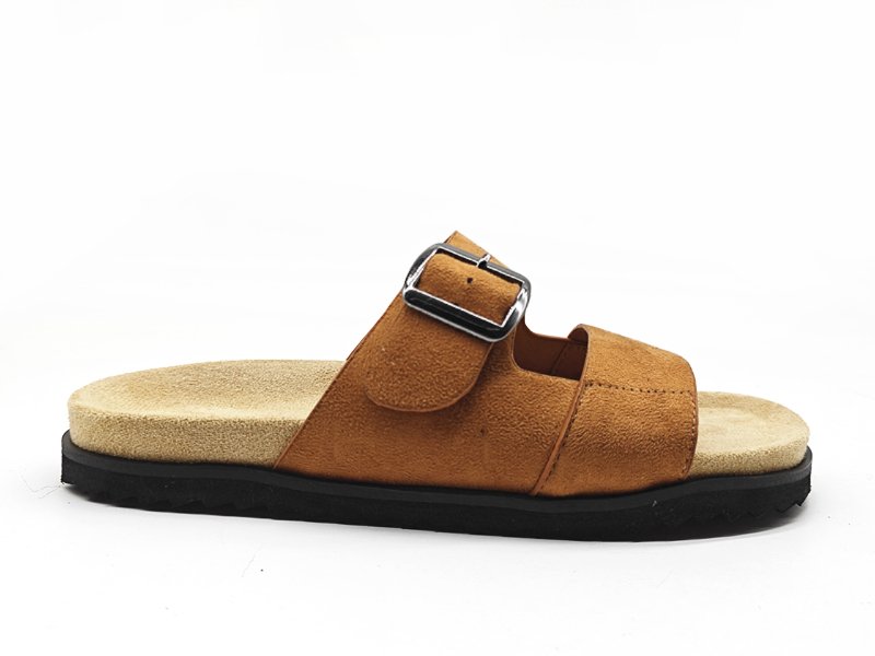 Cozy Brown Slide Sandals