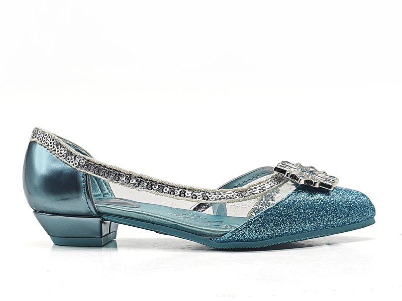 Sparkle Rhinestone-Trimmed Princess Flats