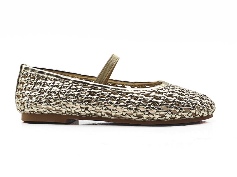 Shimmery Woven Mary Jane