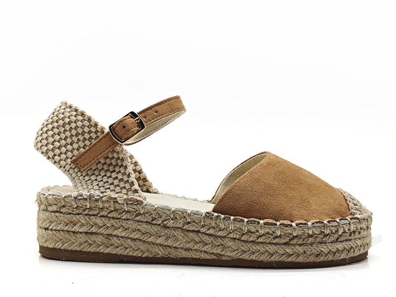 Chunky Espadrille Sandals with Strap