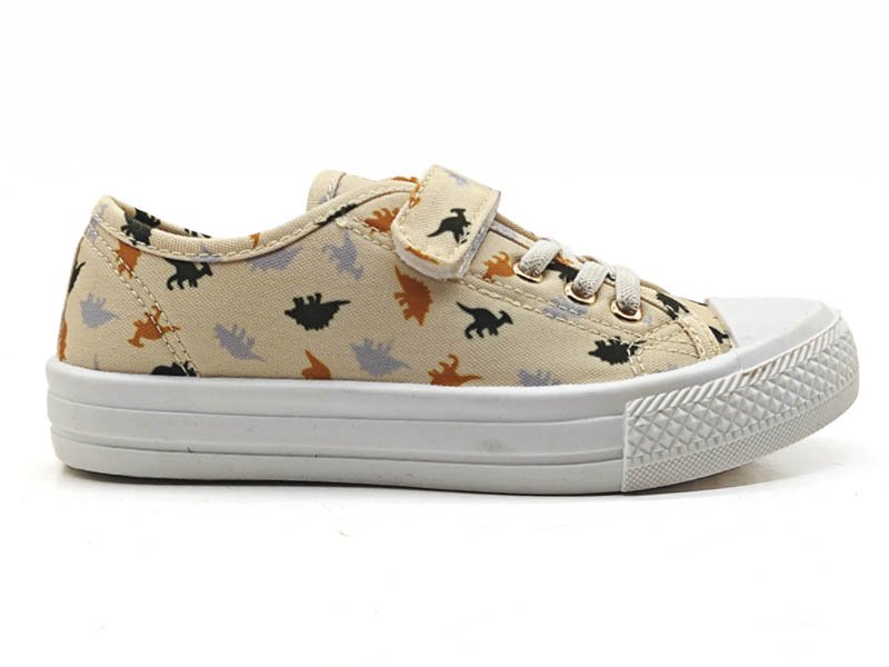 Fun Dinosaur Canvas Sneakers