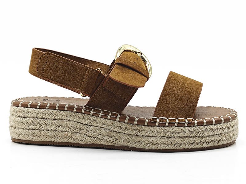 Chunky Espadrille Strap Sandals