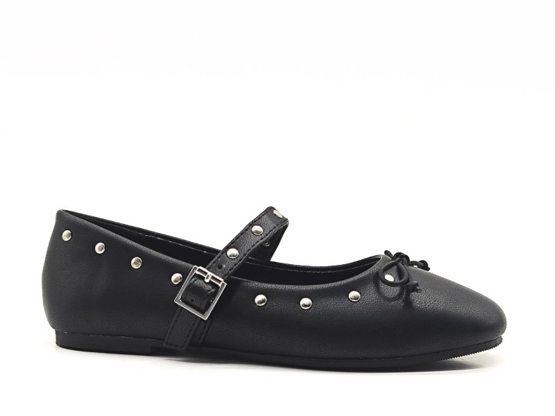 Edgy Studded Mary Jane Flats