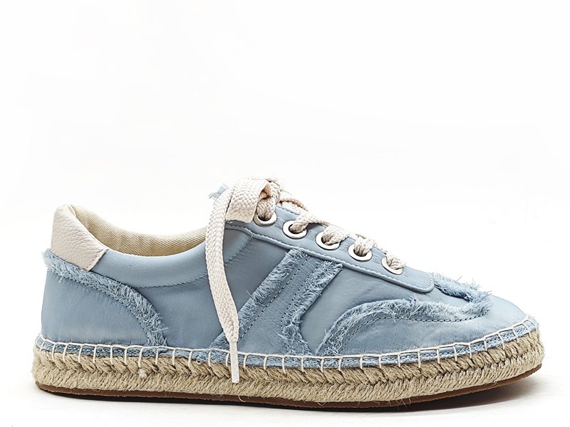 Light Blue Denim Espadrille Sneakers
