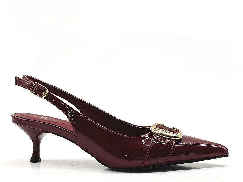 Slingback Pointed Toe & Buckle Heels