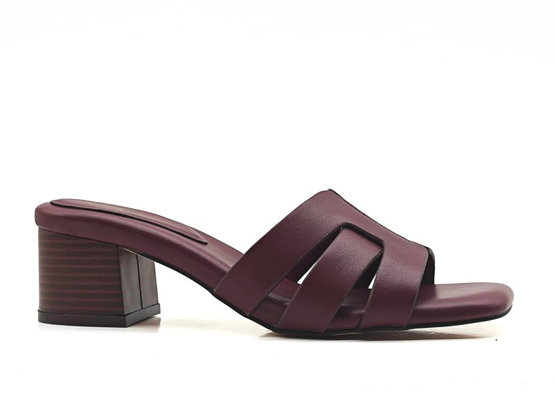 Strappy Block - Heel Mule Sandals