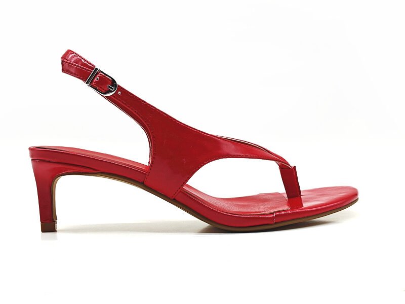 Thong - Strap Slingback Heeled Sandals