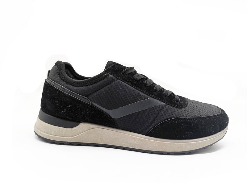 Lightweight Black and Grey Training Sneakers