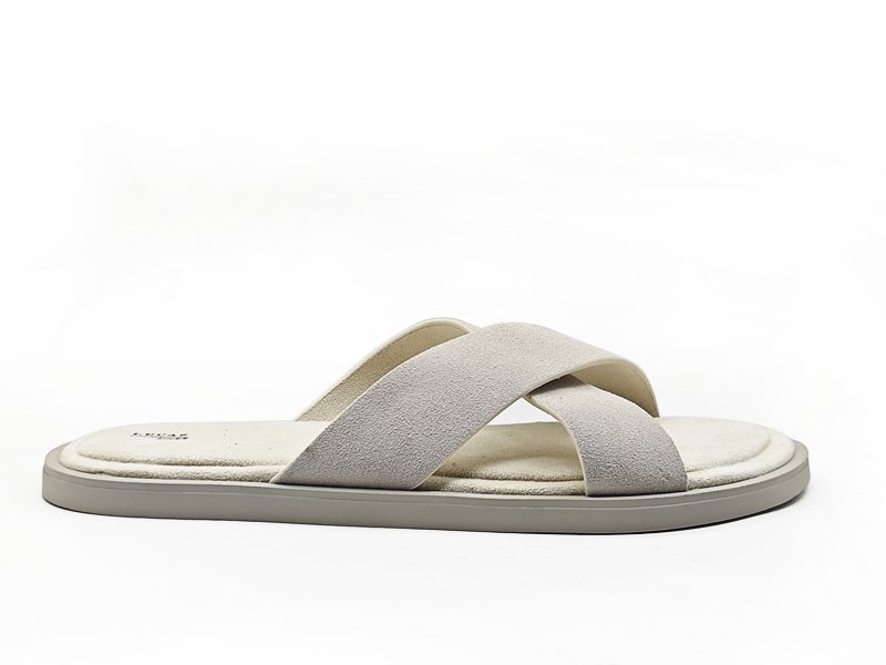 Classic Light Gray Slip Sandals