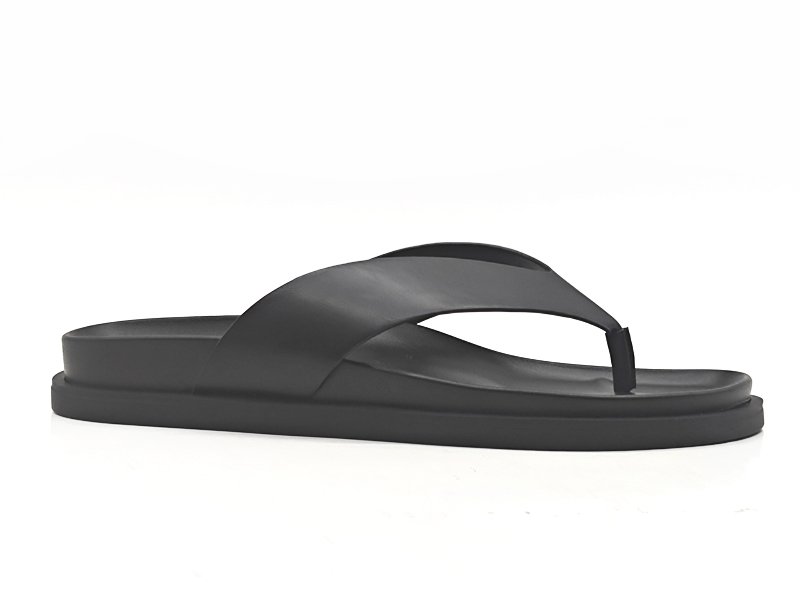 Minimalist Black Flip - Flop Sandals