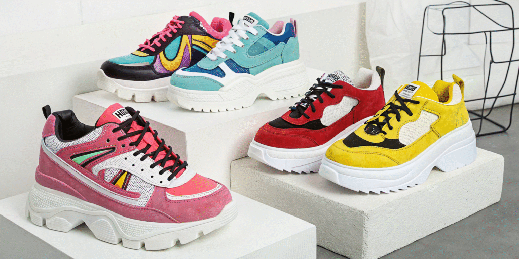 The Return of 90s Shoes: Chunky Sneakers and Platform Heels